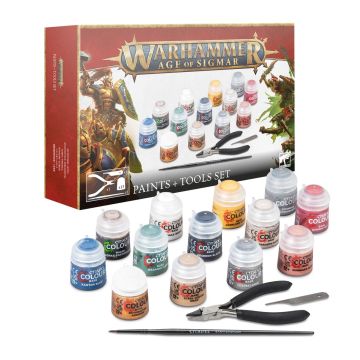 Warhammer Age of Sigmar: Paints and Tools Set