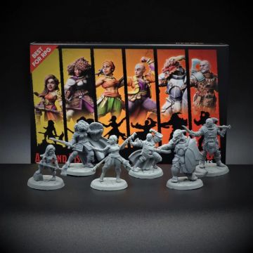 D20 Heroes: Axe and Fist RPG Hero Set