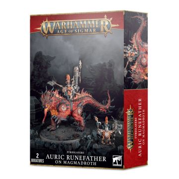 Fyreslayers: Auric Runefather on Magmadroth