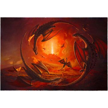 Canvas: Dragons Canvas - 90 x 60 cm