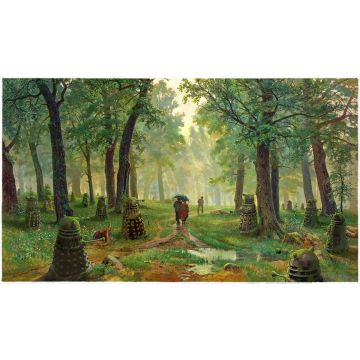 Canvas: Daleks - 90 x 50 cm