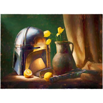 Canvas: Mandalorian Helm - 70 x 50 cm