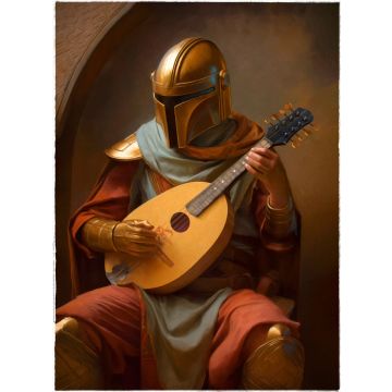 Canvas: Mandalorian Mandoline - 50 x 70 cm