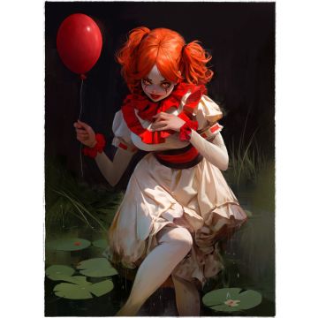 Canvas: Pennywise - 50 x 70 cm