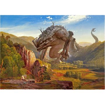 Canvas: Kaiju - 100 x 70 cm