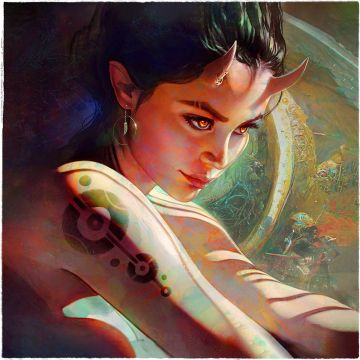 Canvas: Luna Light - 50 x 50 cm