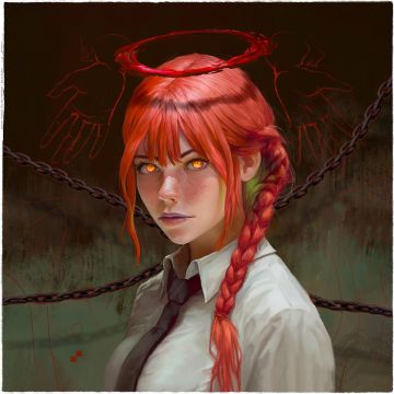 Canvas: Makima - 50 x 50 cm