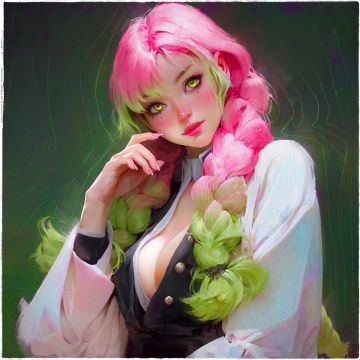 Canvas: Mitsuri - 50 x 50 cm