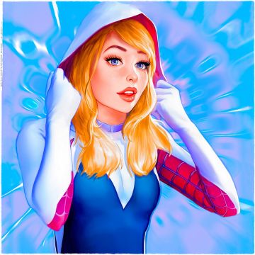 Canvas: Spider Gwen - 50 x 50 cm