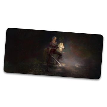 Swallow and the Wolf - Gamer Mousepad