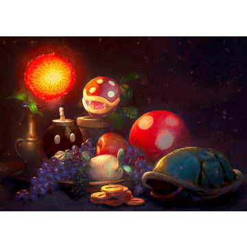 Mario Still Life - Poster A2