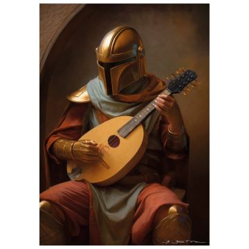 Mandalorianer Mandoline - Poster A3