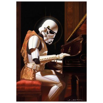 Stormtrooper Piano - Poster A3