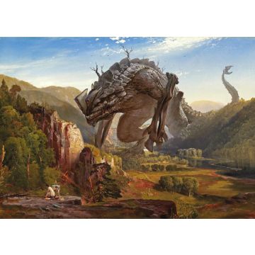 Kaiju Evening - Postcard