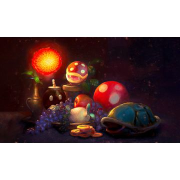 TCG: Mario Still Life Stitched Playmat - 61 x 35 cm