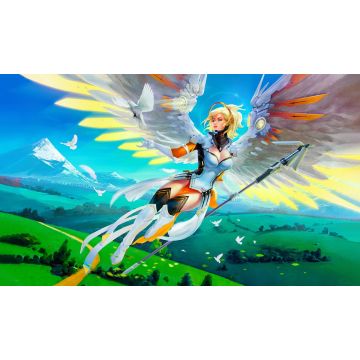 TCG: Mercy Stitched Playmat - 61 x 35 cm