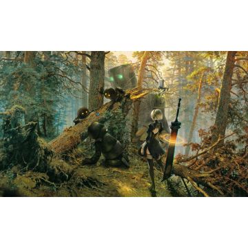 TCG: Robots in a Forest Stitched Playmat - 61 x 35 cm