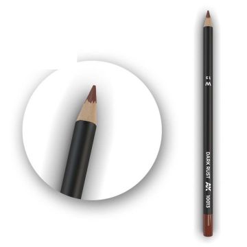 Watercolor Pencil Dark Rust