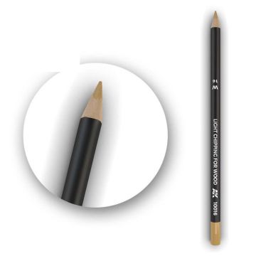 Watercolor Pencil Light Chipping for wood