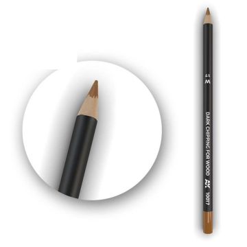 Watercolor Pencil Dark Chipping for wood
