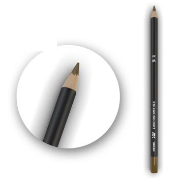 Watercolor Pencil Streaking Dirt