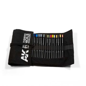 Weathering Pencils Full Range Cloth Case (37 Waterpencil Colors)