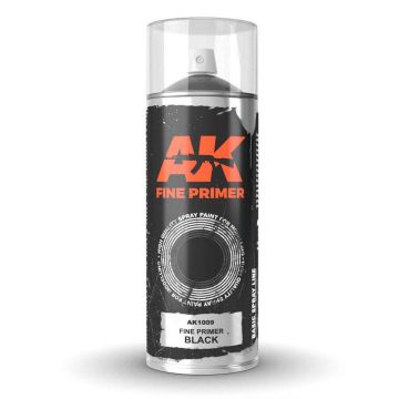 Fine Primer Black - Spray 400ml (Includes 2 nozzles)