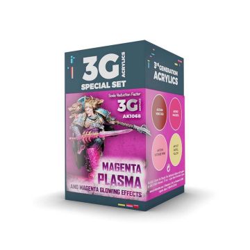 Wargame Color Set. Magenta Plasma And Glowing Effects