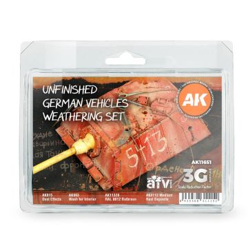 Unfinished German Vehicles Weathering 3rd Gen