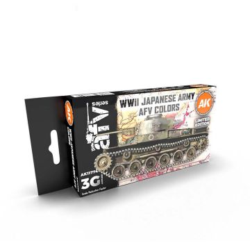 WWII Japanese Army AFV Colors Set 3rd Gen