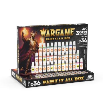 Wargame: Paint it All Box (36 Colours)