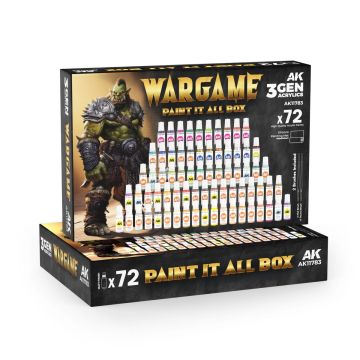 Wargame: Paint it All Box (72 Colours)