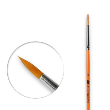 AK Brushes: Round Brush 8 Synthetic