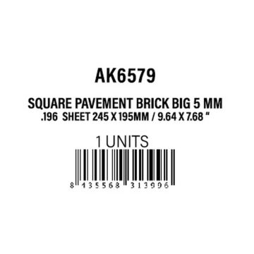 Square Pavement Brick Big.5 MM.196 Sheet 245x195