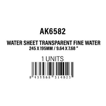 Water Sheet Transparent Fine Water 245 x 195mm