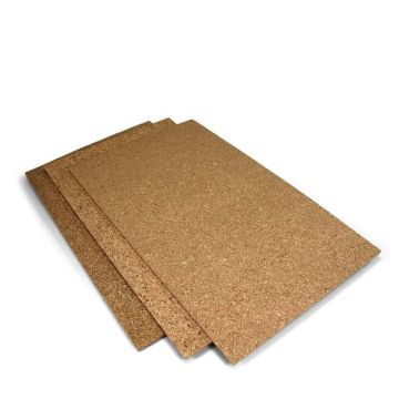 AK Diorama: Cork Sheets - Fine Grained - 200 X 300 X 1-2-3mm (3 Sheets)