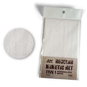 AK Accessories: Regular Camouflage Net Type 1 Personalized White