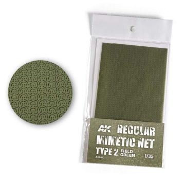 AK Accessories: Regular Camouflage Net Type 2 Field Green