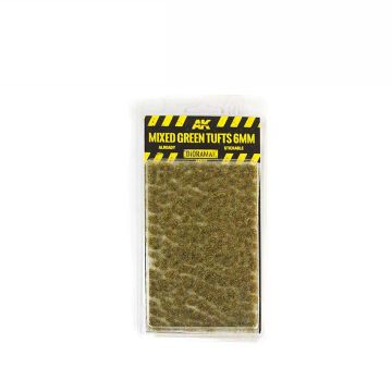AK Diorama: Mixed Green Tufts 6mm