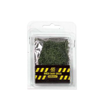 AK Diorama: Birch Dark Green Leaves - 28 mm 1/72 (bag 7 gr.)
