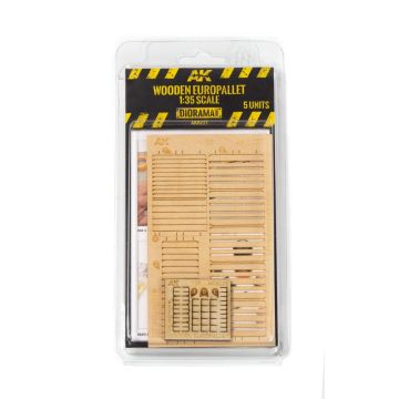 AK Diorama: Laser Cut Wooden Europallet 1:35. 5 Units