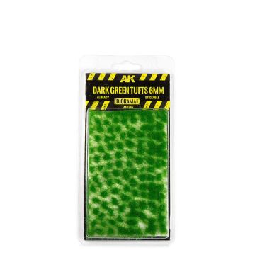 AK Diorama: Dark Green Tufts 6mm