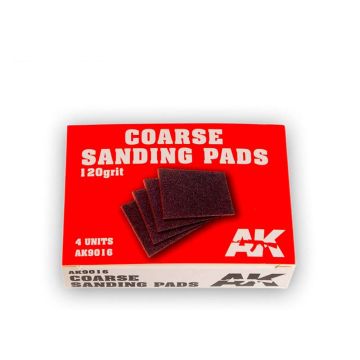 AK Tools: Coarse Sanding Pads 120 grit.4 units
