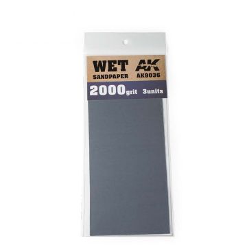 AK Tools: Wet Sandpaper 2000 Grit. 3 units