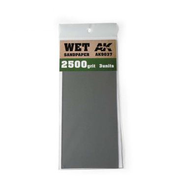 AK Tools: Wet Sandpaper 2500 Grit. 3 units