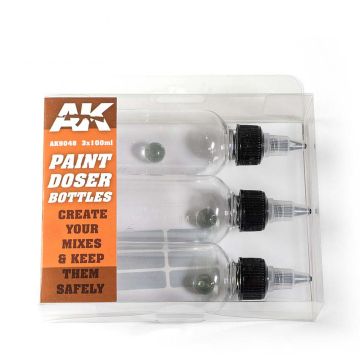 Paint Doser Bottles 3x100ml