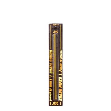 AK Diorama: Brass Pipes 1.1mm 5 Units