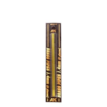 AK Diorama: Brass Pipes 1.4mm 5 Units