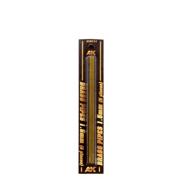 AK Diorama: Brass Pipes 1.5mm 5 Units
