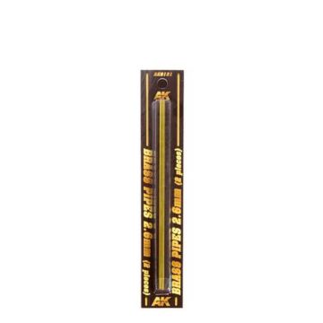 AK Diorama: Brass Pipes 2.6mm 2 Units